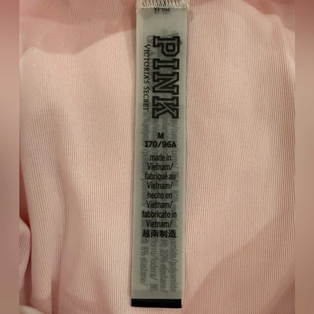 PINK Victoria's Secret Vibrant Orange One-Piece Swimsuit NWT - Picture 8 of 10